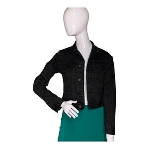 Cheap Monday Denim Trucker Jacket Classic Rinse Black Size XS